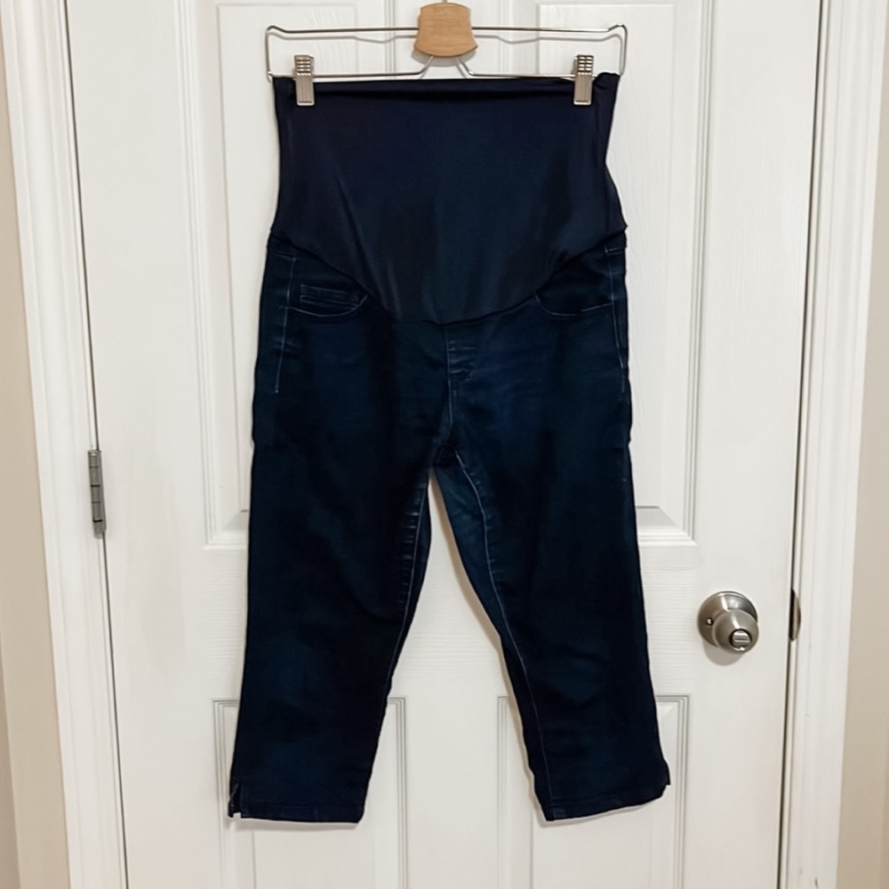 Denim Maternity Capris | Motherhood Maternity | Small
